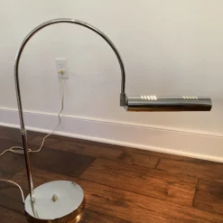 1960's Polished Chrome Desk Lamp In The Manner Of Koch And Lowy -chairish shop 1960s polished chrome desk lamp in the manner of koch and lowy 3618 scaled