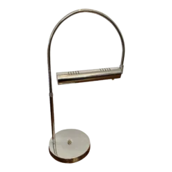 1960's Polished Chrome Desk Lamp In The Manner Of Koch And Lowy