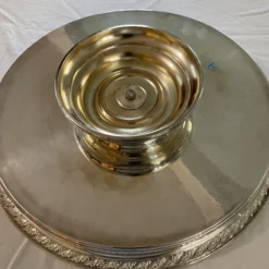 1960’s “Spring Flowers” Wm. Rogers & Son Silver Plate Gallery Tray Lazy Susan 10 1960’s “Spring Flowers” Wm. Rogers & Son Silver Plate Gallery Tray Lazy Susan -chairish shop 1960s spring flowers wm rogers and son silver plate gallery tray lazy susan 8802 scaled