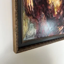 1960's Swedish Kimball " Hamlet + Horatto " Figurative Oil Painting, Framed -chairish shop 1960s swedish kimball hamlet horatto figurative oil painting framed 5399 scaled