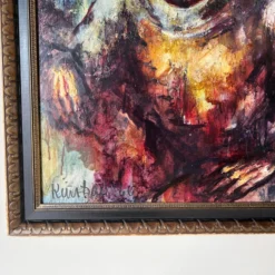 1960's Swedish Kimball " Hamlet + Horatto " Figurative Oil Painting, Framed -chairish shop 1960s swedish kimball hamlet horatto figurative oil painting framed 5816 scaled