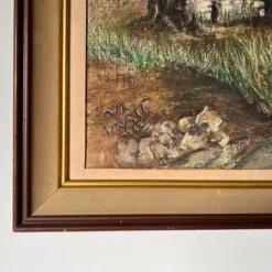 1960's Vintage Adobe House - Countryside Oil Landscape Painting 14 1960's Vintage Adobe House - Countryside Oil Landscape Painting -chairish shop 1960s vintage adobe house countryside oil landscape painting 0232 scaled