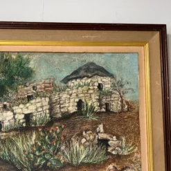 1960's Vintage Adobe House - Countryside Oil Landscape Painting 16 1960's Vintage Adobe House - Countryside Oil Landscape Painting -chairish shop 1960s vintage adobe house countryside oil landscape painting 5193 scaled