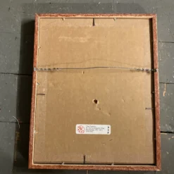 1960’s Vintage Asian Rabbit Watercolor Painting Faux Bamboo Frame -chairish shop 1960s vintage asian rabbit watercolor painting faux bamboo frame 4715