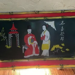 1960's Vintage Asian Wall Picture Light -chairish shop 1960s vintage asian wall picture light 9783