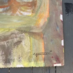 1960’s Vintage Original Large E.J.Hartmann Abstract Nude Double Portrait Painting Signed -chairish shop 1960s vintage original large ejhartmann abstract nude double portrait painting signed 3925