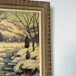 1960's Vintage Triek Winter River Landscape Oil Painting 19 1960's Vintage Triek Winter River Landscape Oil Painting -chairish shop 1960s vintage triek winter river landscape oil painting 3316 scaled