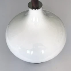 1960's White Cased Ovoid Lamps - A Pair -chairish shop 1960s white cased ovoid lamps a pair 5970