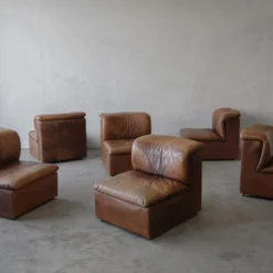 1970's 6 Piece Modular Leather Sofa By De Sede -chairish shop 1970s 6 piece modular leather sofa by de sede 2199 scaled