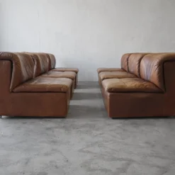 1970's 6 Piece Modular Leather Sofa By De Sede -chairish shop 1970s 6 piece modular leather sofa by de sede 2551 scaled