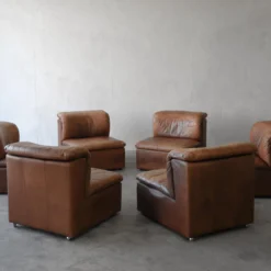 1970's 6 Piece Modular Leather Sofa By De Sede -chairish shop 1970s 6 piece modular leather sofa by de sede 8597 scaled