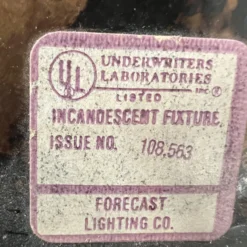 1970's Amber Beveled Glass + Brass Chandelier -chairish shop 1970s amber beveled glass brass chandelier 7194 scaled