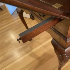 1970’s Bevan - Funnell Of Brighton Burl Walnut Drop Front Writing Desk -chairish shop 1970s bevan funnell of brighton burl walnut drop front writing desk 8072 scaled