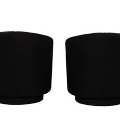 1970's Black Swivel Chairs In The Style Of Milo Baughman - A Pair -chairish shop 1970s black swivel chairs in the style of milo baughman a pair 4049 scaled