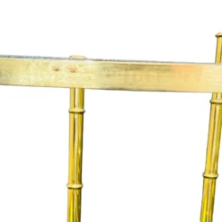 1970's Brass Faux Bamboo Nesting Tables With Glass A Set Of 3 -chairish shop 1970s brass faux bamboo nesting tables with glass a set of 3 2323