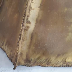 1970's Brutalist Torch Cut Brass Pendant Light -chairish shop 1970s brutalist torch cut brass pendant light 2916 scaled