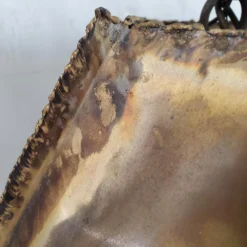 1970's Brutalist Torch Cut Brass Pendant Light -chairish shop 1970s brutalist torch cut brass pendant light 4160 scaled