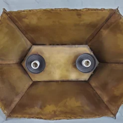 1970's Brutalist Torch Cut Brass Pendant Light -chairish shop 1970s brutalist torch cut brass pendant light 5500 scaled