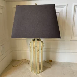 1970’s Charles Hollis Jones Cityscape Lucite And Brass Table Lamps- A Pair -chairish shop 1970s charles hollis jones cityscape lucite and brass table lamps a pair 4127 scaled