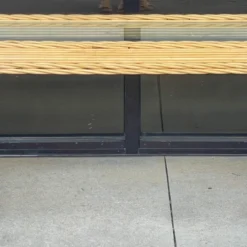 1970s Crespi Style Organic Modern Pencil Bamboo Console Table With 2 Ottomans, S/3 -chairish shop 1970s crespi style organic modern pencil bamboo console table with 2 ottomans s3 8472 scaled