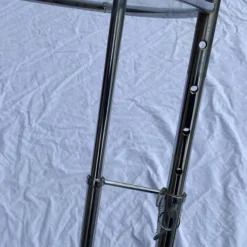 1970's Eileen Gray E 1027 Style Tubular Chrome Adjustable Accent Table -chairish shop 1970s eileen gray e 1027 style tubular chrome adjustable accent table 7956 scaled