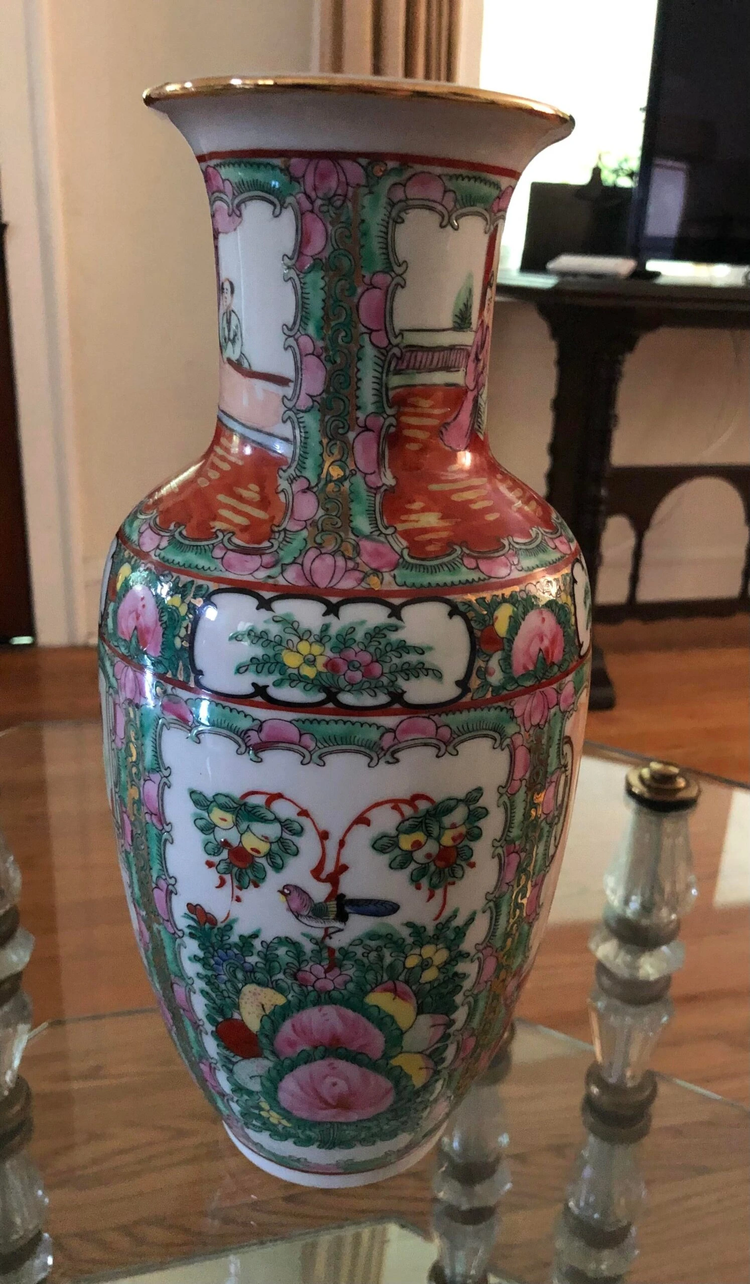 1970’s Famille Rose Canton Vase 5 1970’s Famille Rose Canton Vase - Image 5