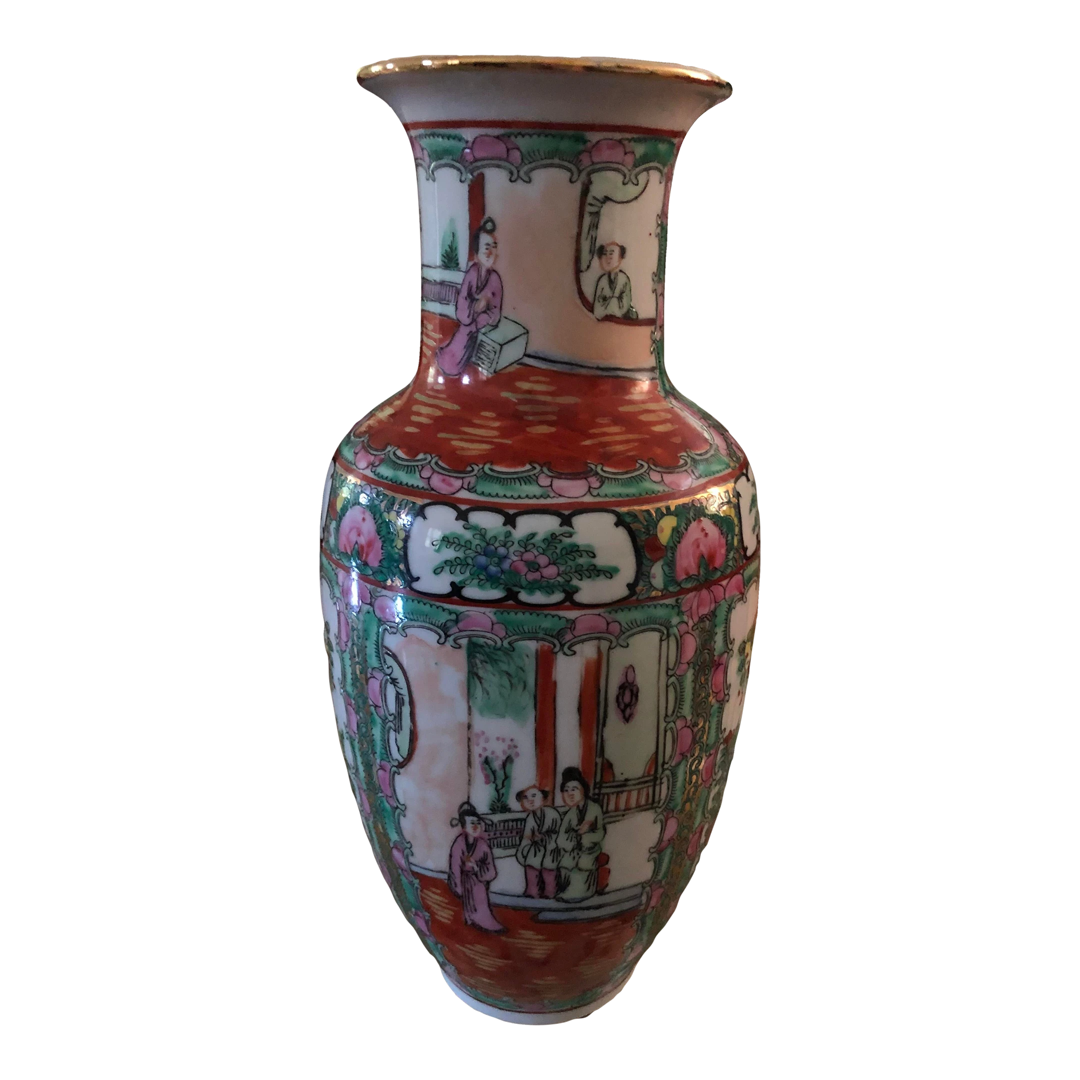 1970’s Famille Rose Canton Vase 1 1970’s Famille Rose Canton Vase
