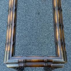 1970's Faux Bamboo Console Table With Brass Corners & Inset Glass Top 19 1970's Faux Bamboo Console Table With Brass Corners & Inset Glass Top -chairish shop 1970s faux bamboo console table with brass corners and inset glass top 2262