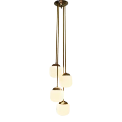 1970's Four Light Italian Pendant