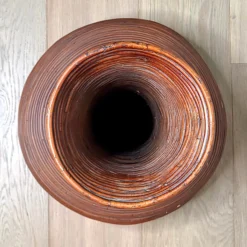 1970's Gabriella Crespi Attributed Pencil Reed Rattan Floor Vase -chairish shop 1970s gabriella crespi attributed pencil reed rattan floor vase 2063 scaled