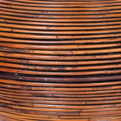 1970's Gabriella Crespi Attributed Pencil Reed Rattan Floor Vase -chairish shop 1970s gabriella crespi attributed pencil reed rattan floor vase 5697