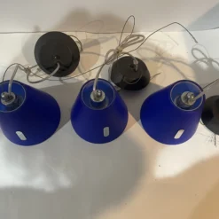 1970's Italian Murano Glass Pendant Light Fixtures - Set Of 3 -chairish shop 1970s italian murano glass pendant light fixtures set of 3 7704