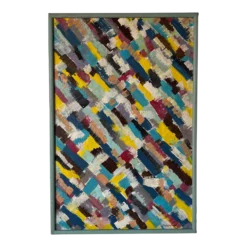 1970's J. Yermain Pop Art Multicolored Abstract Painting