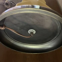 1970's Large Geometric Yellow Ceramic Table Lamp -chairish shop 1970s large geometric yellow ceramic table lamp 8882