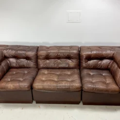 1970’s Leather Sofa, Denmark -chairish shop 1970s leather sofa denmark 6027 scaled