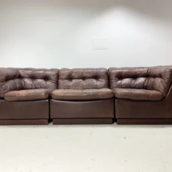 1970’s Leather Sofa, Denmark -chairish shop 1970s leather sofa denmark 8698 scaled
