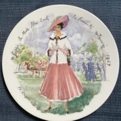 1970’s Limoges Plates - Fashion - Les Femmes Du Siecle Henri D'Arceau Women Of The Century Collector Plates - Set Of 8 -chairish shop 1970s limoges plates fashion les femmes du siecle henri darceau women of the century collector plates set of 8 0361 scaled