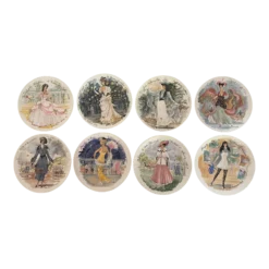 1970’s Limoges Plates - Fashion - Les Femmes Du Siecle Henri D'Arceau Women Of The Century Collector Plates - Set Of 8