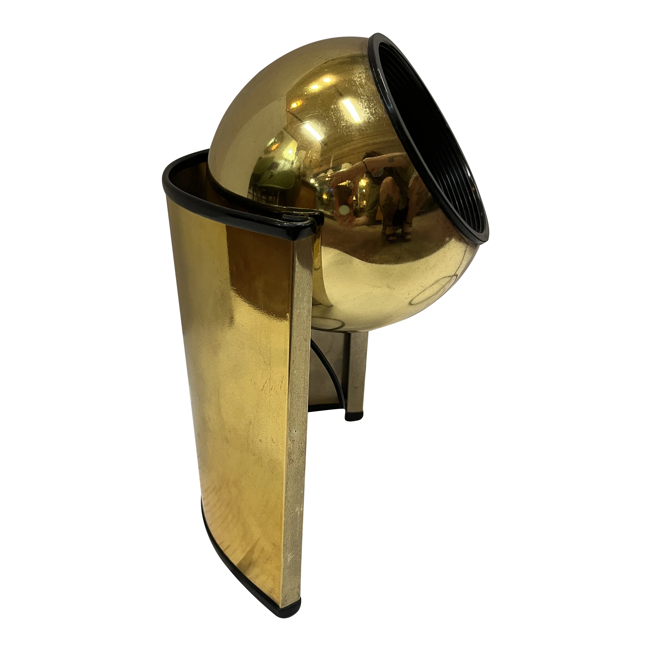 1970's Mid-Century Modern Brass Finish Desk Lamp 1 1970's Mid-Century Modern Brass Finish Desk Lamp