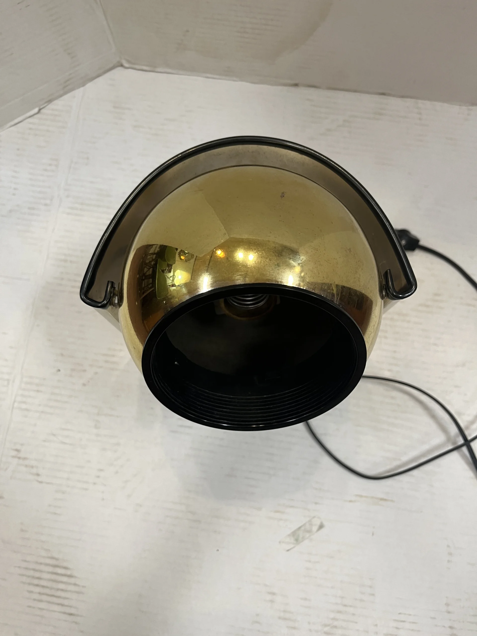 1970's Mid-Century Modern Brass Finish Desk Lamp 4 1970's Mid-Century Modern Brass Finish Desk Lamp - Image 4