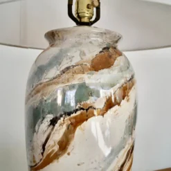 1970's Mid-Century Modern Glazed Ceramic Table Lamp 12 1970's Mid-Century Modern Glazed Ceramic Table Lamp -chairish shop 1970s mid century modern glazed ceramic table lamp 6149 scaled