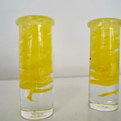 Kosta Boda 1970's Mid-Century Modern Pop Art Glass Candle Holders - A Pair -chairish shop 1970s mid century modern pop art glass candle holders a pair 6236 scaled