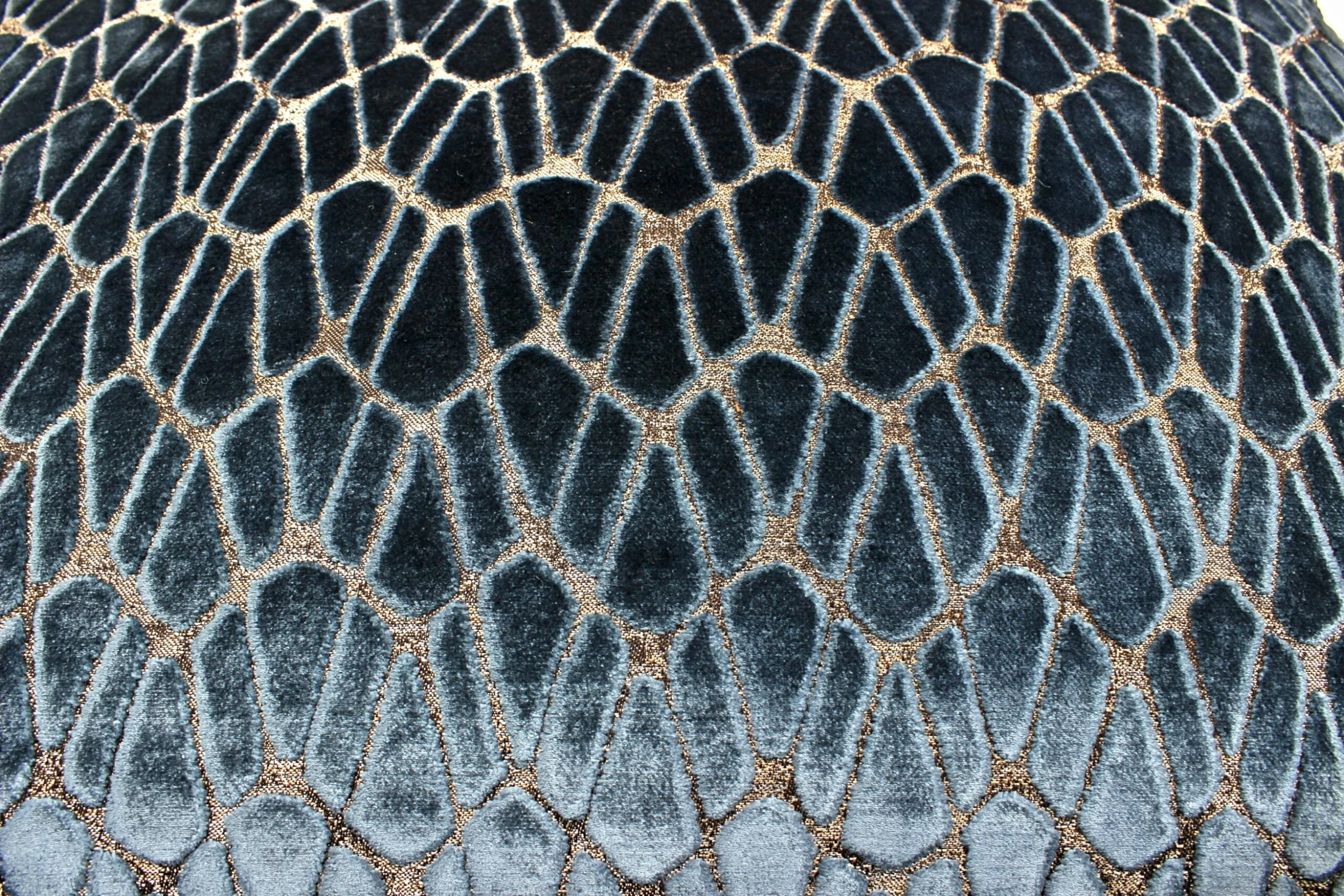 1970's Milo Baughman 951 Chrome Lounge Chairs In Rombo Orion Blue Cut Velvet, Pair 4 1970's Milo Baughman 951 Chrome Lounge Chairs In Rombo Orion Blue Cut Velvet, Pair - Image 4