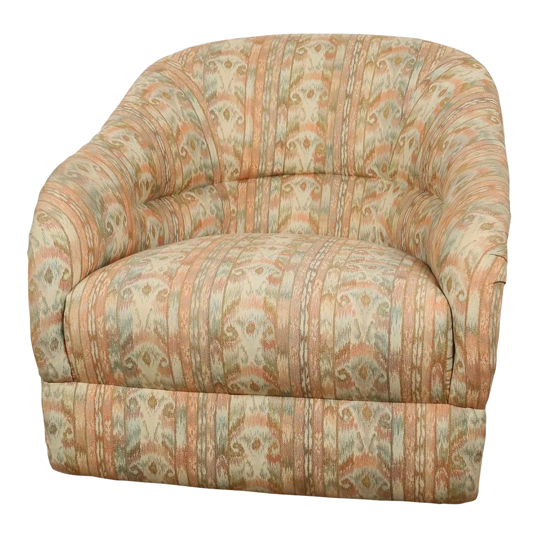 1970’s Milo Baughman Style Swivel Lounge Chair 1 1970’s Milo Baughman Style Swivel Lounge Chair