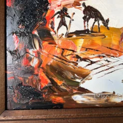 1970's Morris Katz Expressionist Abstract Oil Painting -chairish shop 1970s morris katz expressionist abstract oil painting 5738 scaled