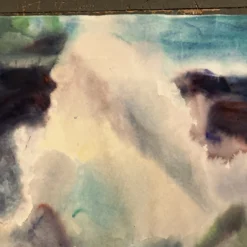 1970’s Original Abstract Seascape Watercolor Painting -chairish shop 1970s original abstract seascape watercolor painting 9670