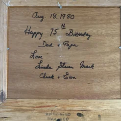 1970’s Original Sailboat Palette Knife Oil Painting Signed -chairish shop 1970s original sailboat palette knife oil painting signed 1399 scaled