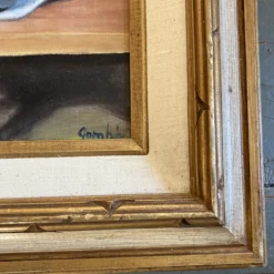 1970’s Original Vintage Still Life With Fruit & Pots Painting Original Frame Signed -chairish shop 1970s original vintage still life with fruit and pots painting original frame signed 8359