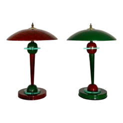 1970's Postmodern Memphis Style Table Lamps - A Pair