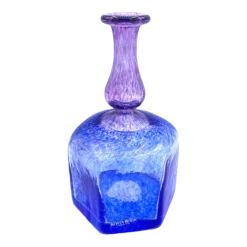 1970's Purple & Blue Kosta Boda Antikva Vase By Bertil Vallien #47835